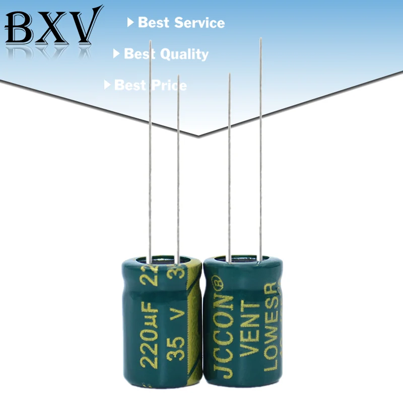 Aluminum Capacitor 10V 16V 25V 35V 50V 400V 100UF 220UF 330UF 470UF 680UF 1000UF 1500UF 2200UF 3300UF High Frequency Low ESR