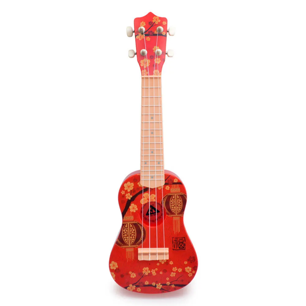 Chinese blessing Маленькая игрушечная гитара, развлечение, 18*7*57,5 см, 21 дюйм, подарок на год, для детей, раннее образование, для обучения детей, начинающих, мини - Цвет: Chinese blessing