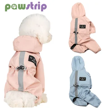 

S-2XL Pet Dog Jumpsuit Winter Warm Dogs Jacket Waterproof Mesh Dog Coat Puppy Reflective Raincoat for Pomeranian Pets Clothing