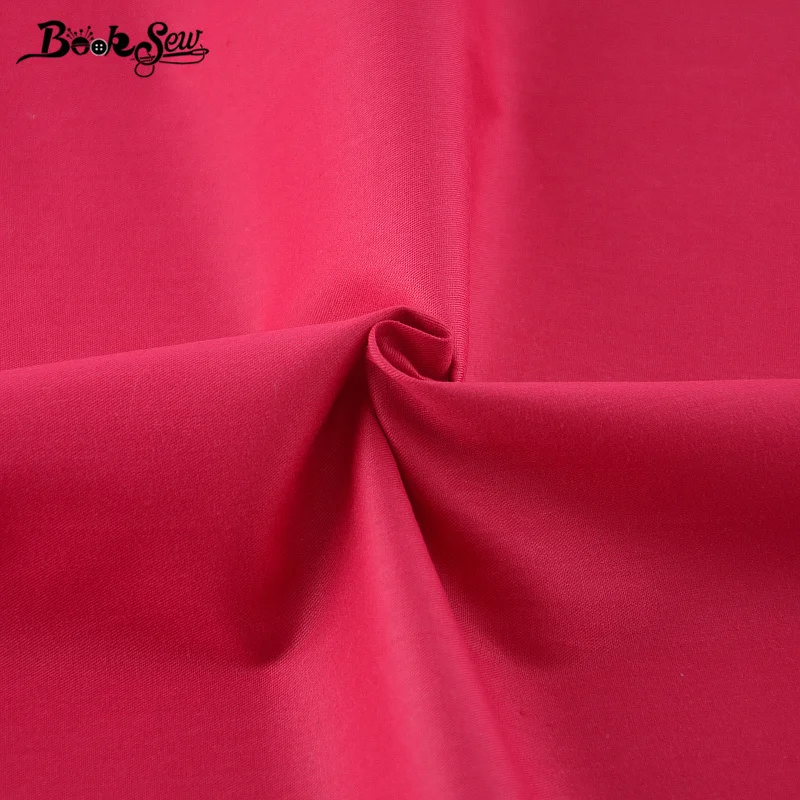 Booksew 100% хлопчатобумажная ткань с саржевым переплетением однотонная