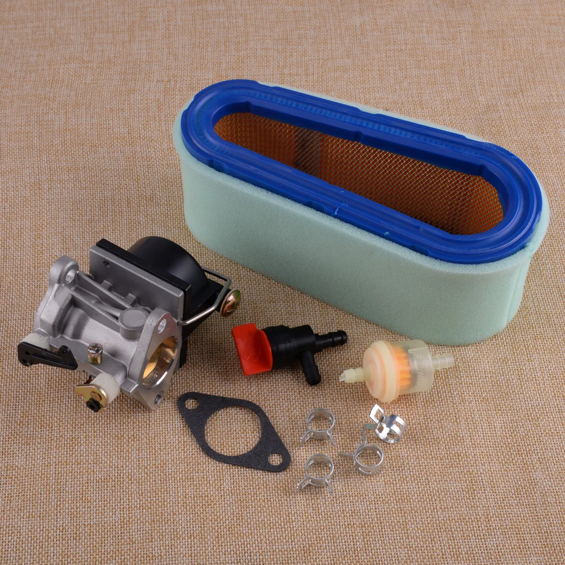 

9pcs Carburetor Carb Kit Fit For Tecumseh 13Hp 13.5Hp 14Hp 15Hp OHV125 OHV130 OHV135 OV358EA
