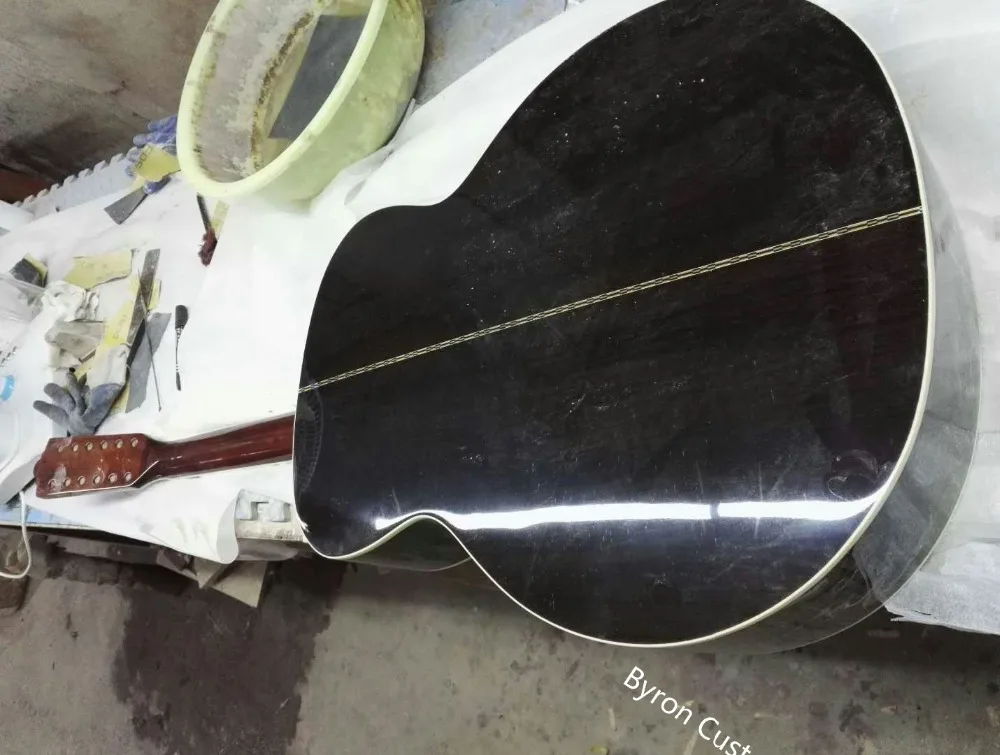 ebony F512 Джамбо гитара для левшей 12 струн акустическая электрогитара в стиле Гильды гитара для левшей