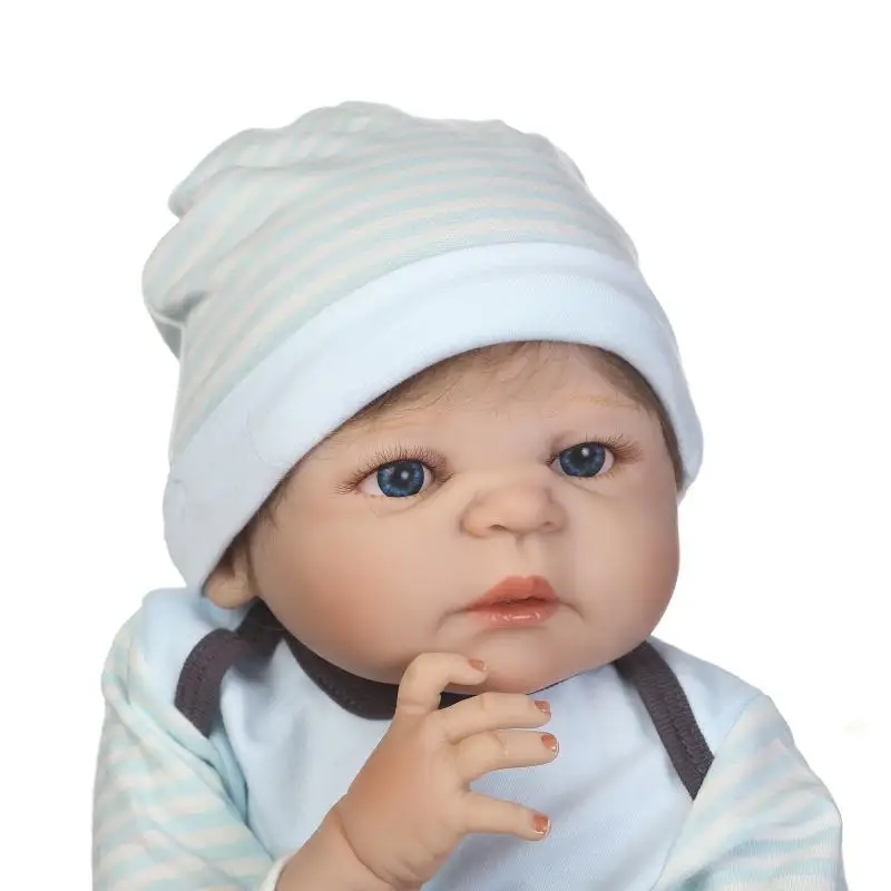 Бренд npk 56 см силиконовая кукла-младенец, мальчик как настоящее полное Силиконовое боди новорожденный детская игрушка ребенок Reborn bonecas Водонепроницаемая Ванна