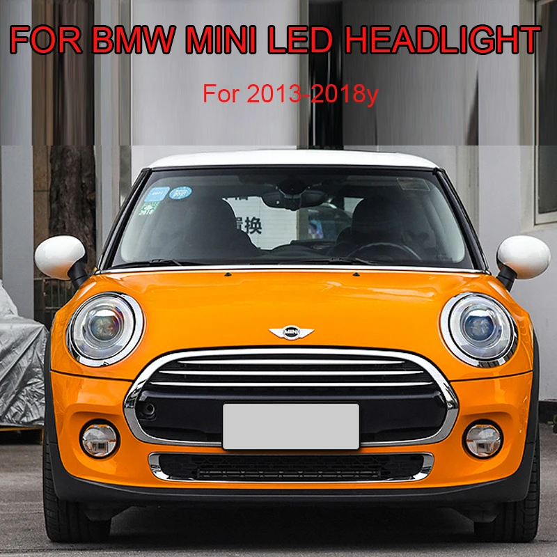 Для Mini F55 F56 F57cooper светодиодный налобный светильник s светодиодный налобный фонарь Angel eye светодиодный DRL+ указатель поворота передний светильник Биксеноновые линзы для стайлинга автомобилей