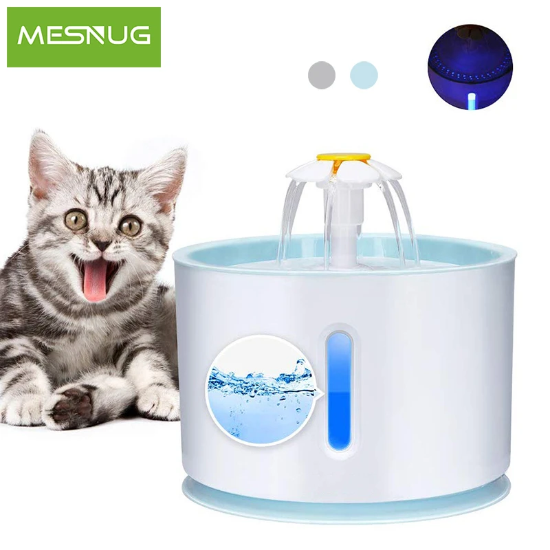Автоматический кошачий фонтан MESNUG 2 4 л безопасный дозатор воды для котят со