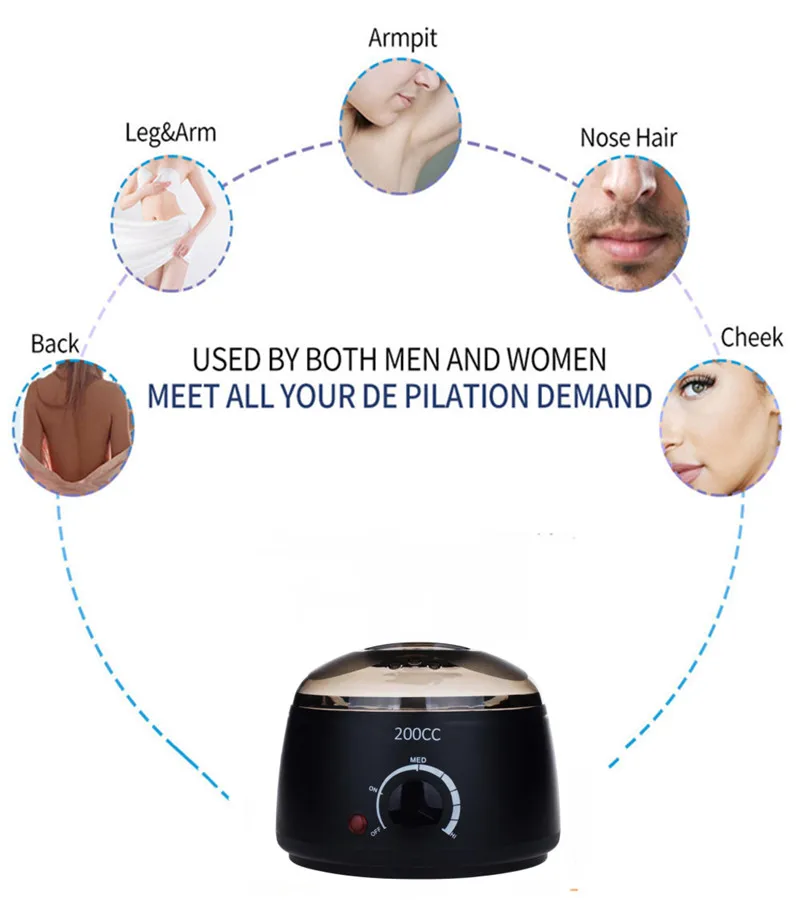 Paraffin Wax Warmer wax heater hair removal wax hair removal tool 200cc /500cc mini Wax Heater Feet Mini SPA Hand Machine Body Depilatory Hair Removal Tool