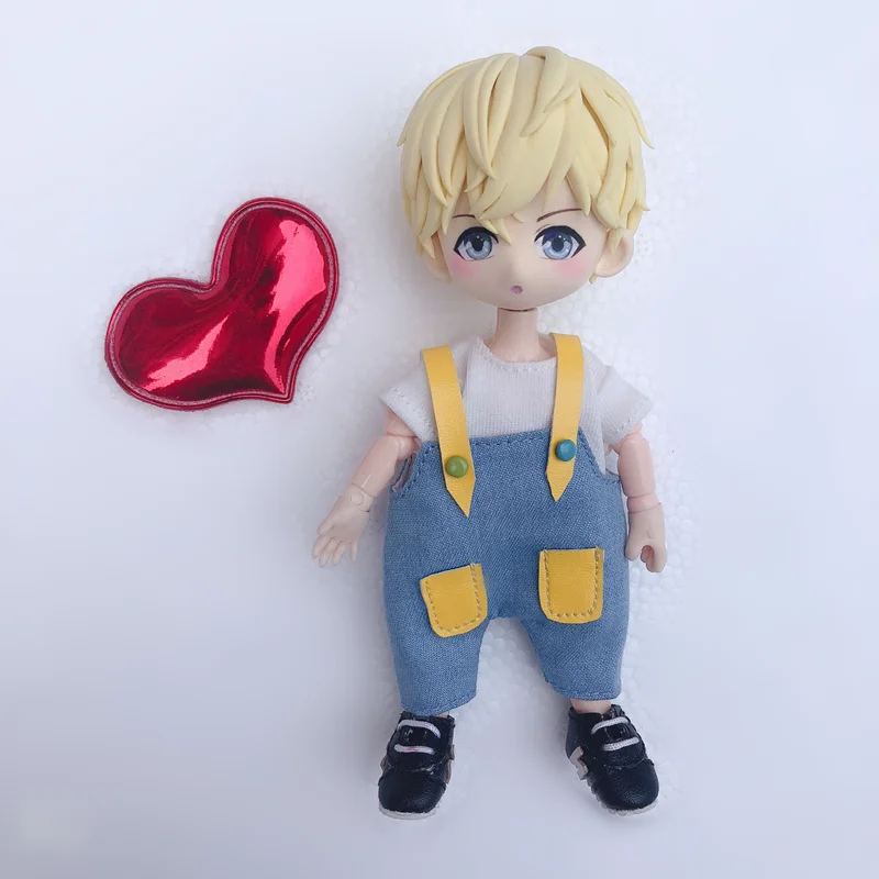 3 only pant Ob11 детская одежда 1/12 BJD красивый узел свинья GSC глина человек может носить комбинезоны кукольные Брюки Мини Obitsu 11 кукла аксессуары - Цвет: 3 only pant