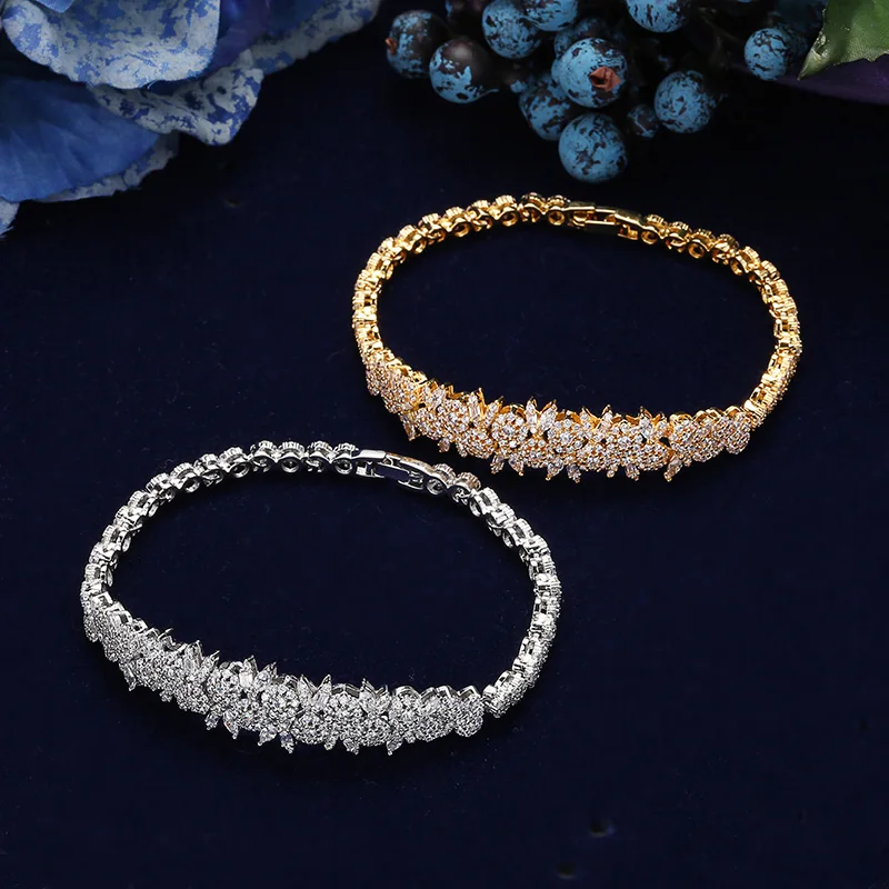 Jewelry Sets HADIYANA Charming 4PCS Necklace Earrings Ring And Bracelet Set For Women Wedding Got Enagged CN1794 Bisuteria