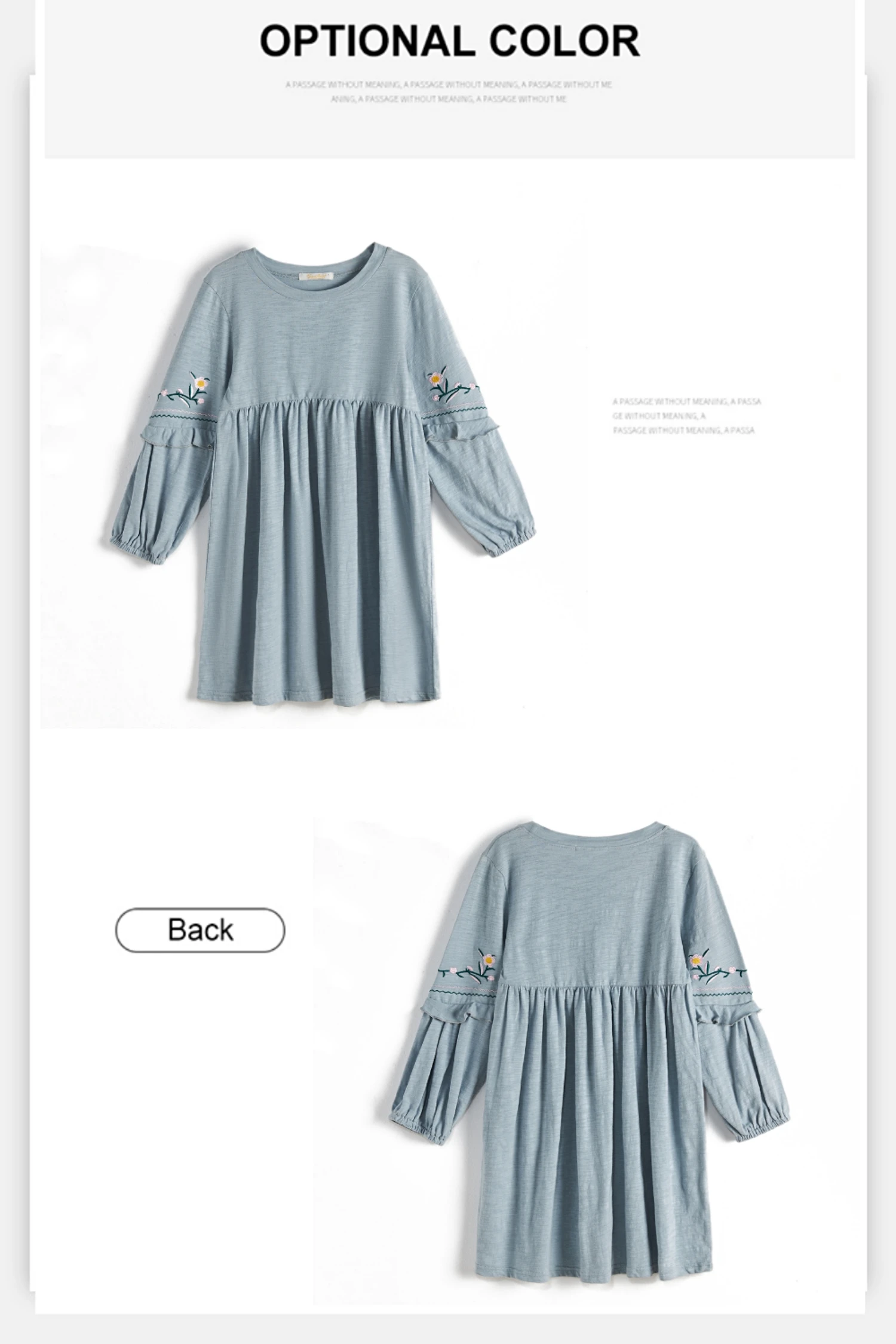 CupofSweet вышитые футболки с круглым вырезом платье для девочек Костюмы модное осеннее платье с длинными рукавами, элегантные Повседневное Детские платья для девочек