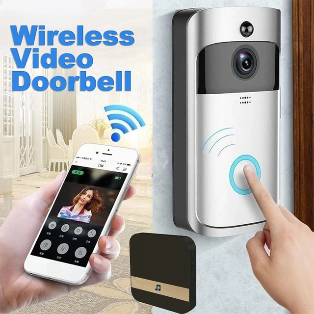 Smart Home V5 Draadloze Camera V7 Video Deurbel 1080P Hd Wifi Deurbel Security Smartphone Remote Monitoring Alarm Deur|Doorbell| - AliExpress