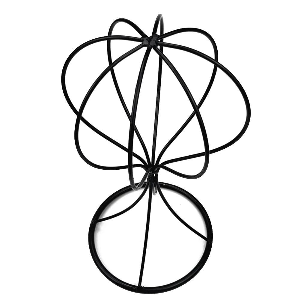 Metal Desktop Decorative Wigs Hanger Hat Helmet Cap Sunhat Display Holder Stand