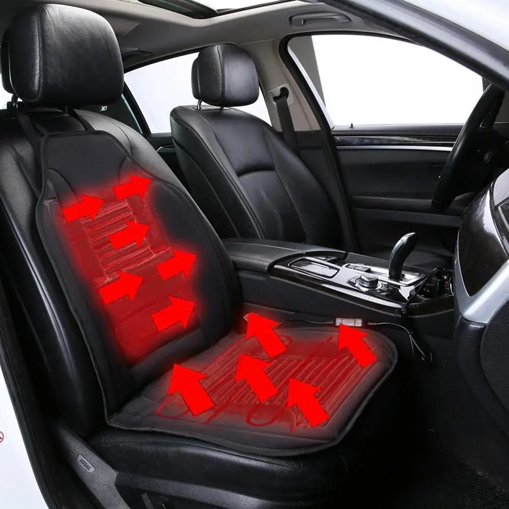 

Discount! 12V Car Front Seats Heating Cushion Auto Heated Seat Pad Seat Cover Winter Seat Cushion Intelligent protection system