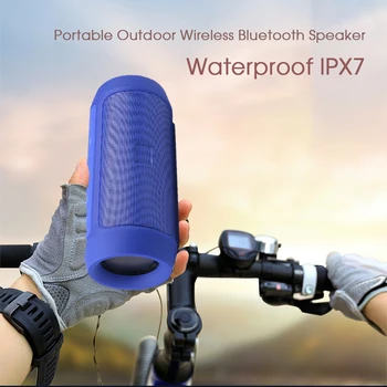 

KEBIDU High Power Wireless Loudspeakers IPX7 Waterproof Speaker Bluetooth Portable Speaker Sound Bar for Computer MP3 Player
