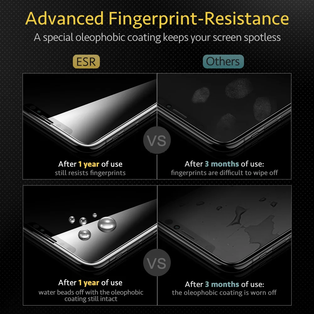 ESR for iphone 13 Pro Max iPhone SE 2020 Glass Screen Protector HD Tempered Flim for iPhone 11 12 13 Glass XR X XS Mini Pro Max