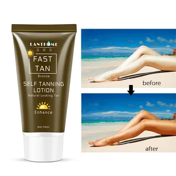 

Droshipping Fast Solarium Tanning Lotion Self Tanner for Face and Body Bronzer Cream Naturalize Tanning Sun Tan Body Foundation