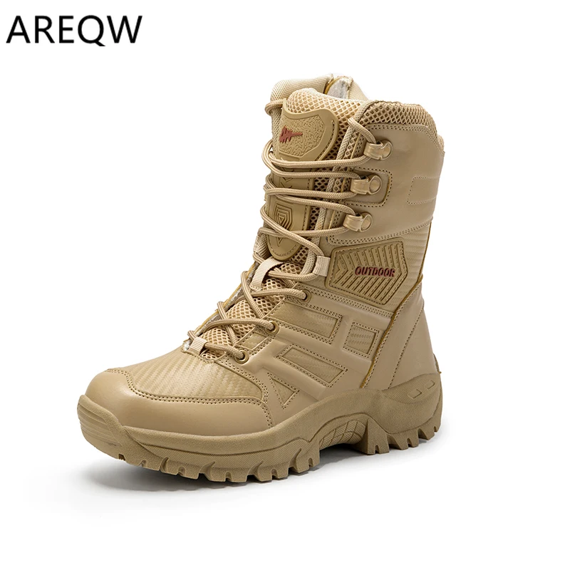 Армейские Ботинки мужские армейские ботинки 2019 кожаные зимние черные мужская