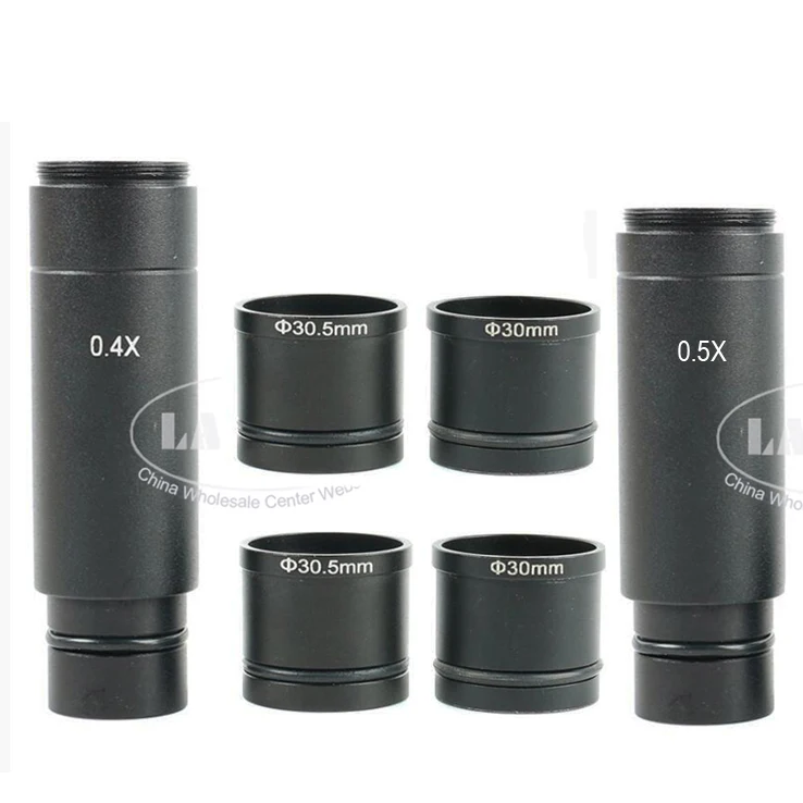 0.4X / 0.5X Zoom C-Mount(25mm) Industry Video Camera Microscope Eyepiece hole Lens Adapter Ring 23.2mm 30mm 30.5mm