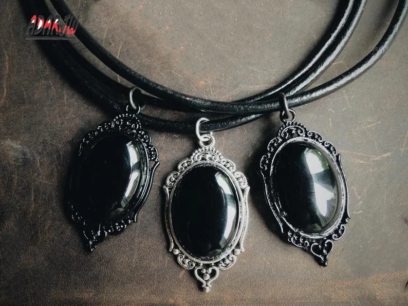 Gothic Pendant Unisex Black Onyx Coffin and Bat Electroformed Necklace Crystal Pendant Coffin Pendant Pagan Gift Witchy Jewellery
