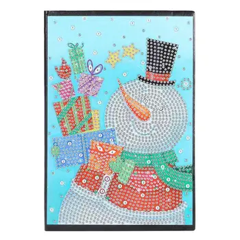 

DIY Christmas Snowman Special Shaped Diamond Painting 60 Pages A5 Notepad