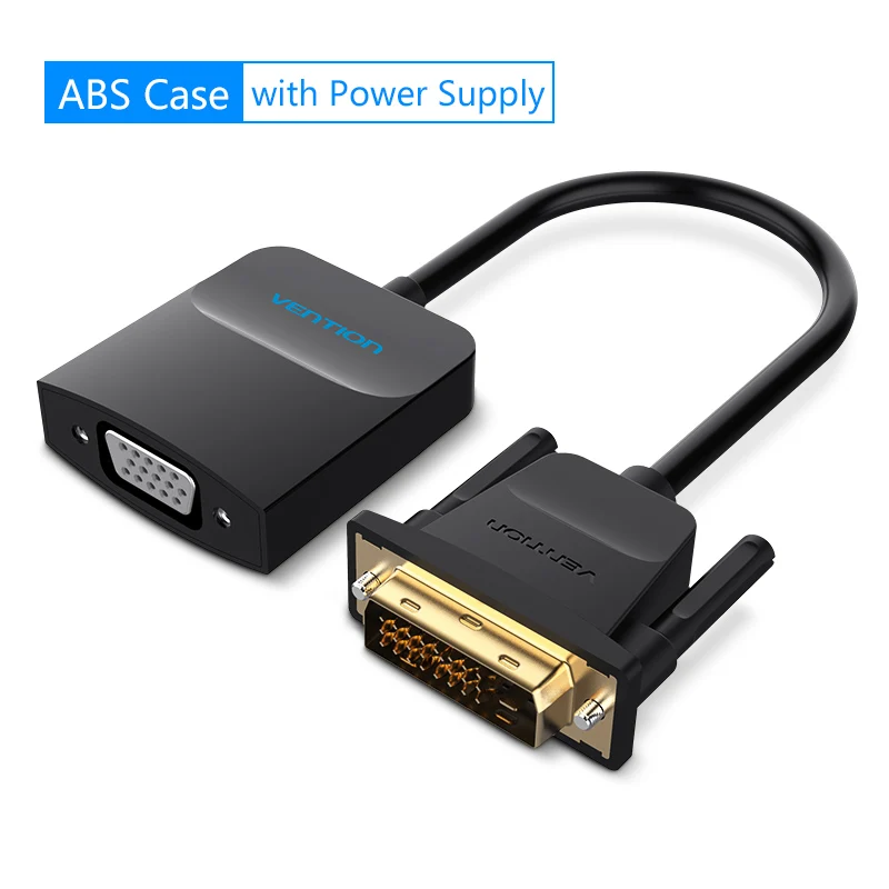 Vention DVI 24+ 1 К VGA конвертер адаптер цифро-аналоговый аудио конвертер кабель для Xbox360 PS3 ноутбук ТВ коробка к проектору - Цвет: ABS Model