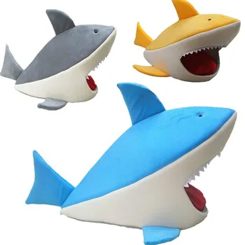 

Pet Supplies Creative Shark Type Pet Nest Dog Nest Cat Nest Cartoon Nest Pad Cat and Dog Supplies Comfortable and Breathable