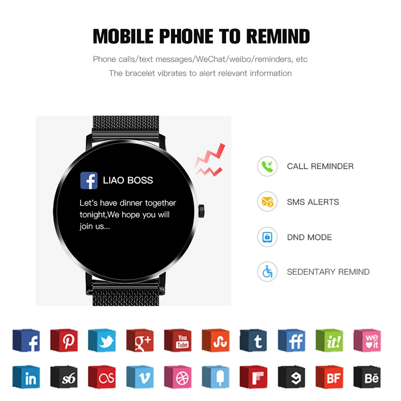 KAIHAI Смарт часы из закаленного стекла монитор сердечного ритма Smartwatch музыка секундомер сенсорный экран для телефона Android IP67 водонепроницаемый