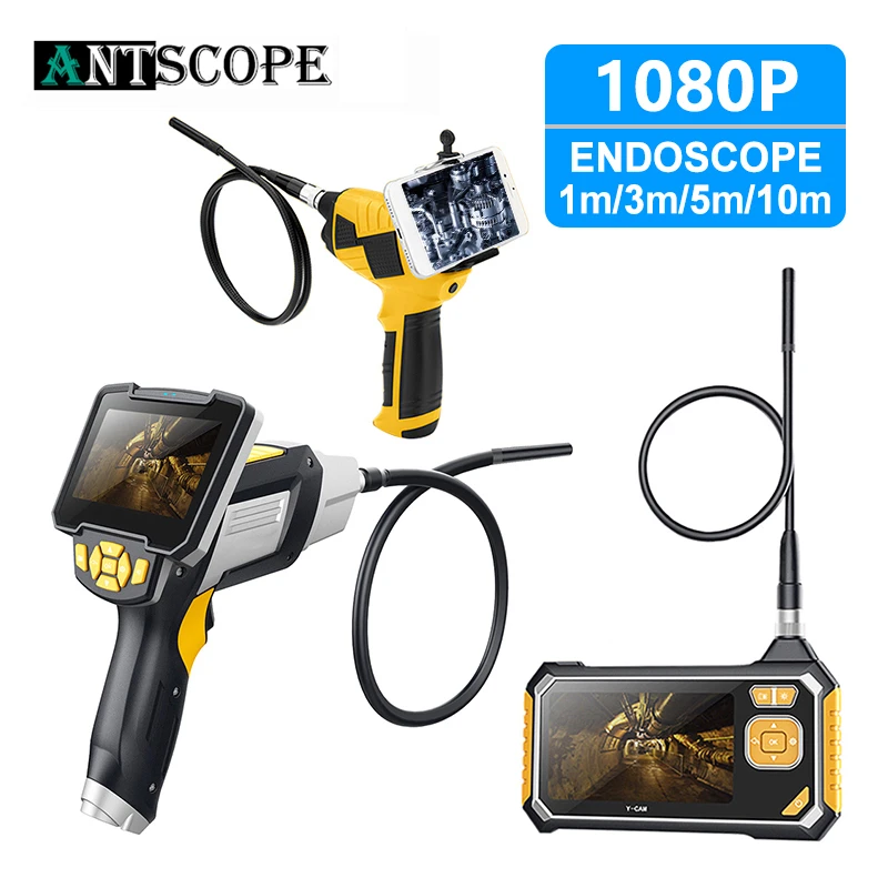 

Antscope 4.3 inch Industrial Endoscope 1080P HD 8MM Inspection Camera for Auto Repair Tool Snake Hard Handheld Wifi Endoscope 35