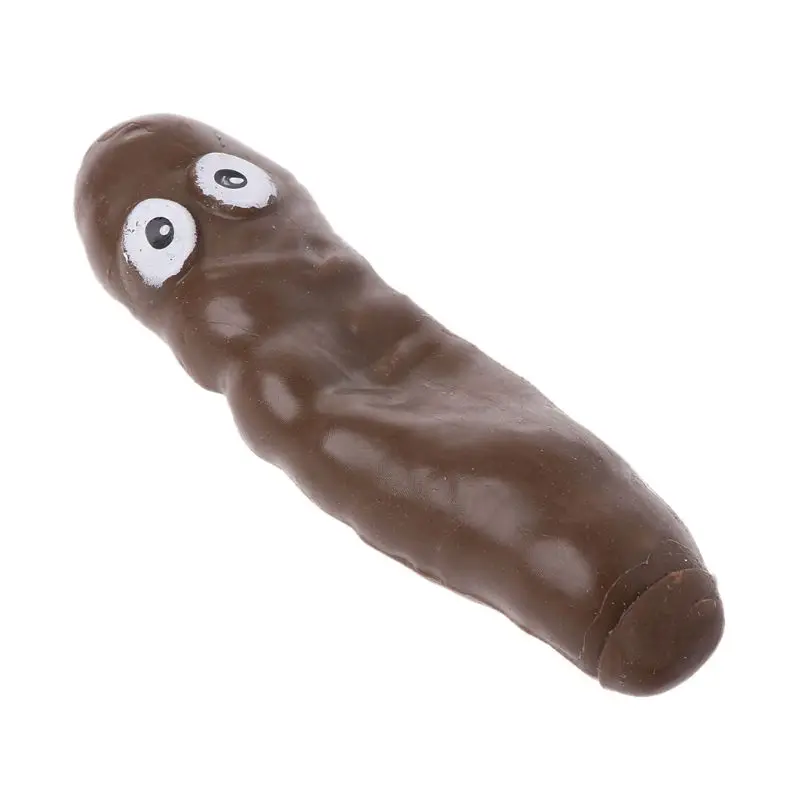 Смешная сжимающая полоса Poo Gag Shit шутка шар для снятия стресса игрушка подарок для взрослые дети игрушки упражнения рука