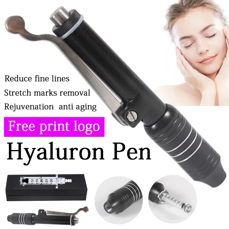 

0.3ml Hyaluronic Pen Massage Atomizer Pen High Pressure Mesotherapy Gun needle free hualuron pen for Anti Wrinkle Lip filling