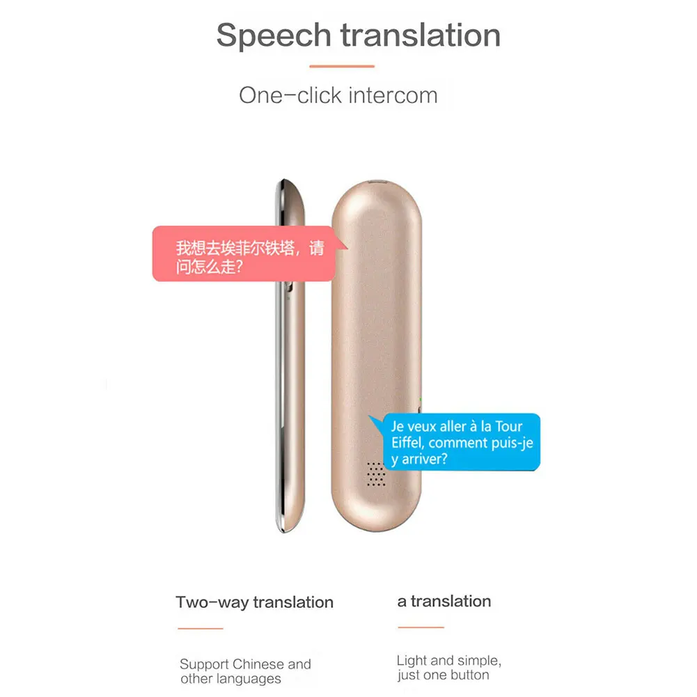  T9 Two-way Translator Multi Language Portable Machine Real Time Wireless Travel Business Meeting Sm