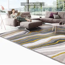 160*230 см европейский и американский современный золотой роскошный прикроватный одеяло для спальни Ресторан гостиная диван художественный ковер