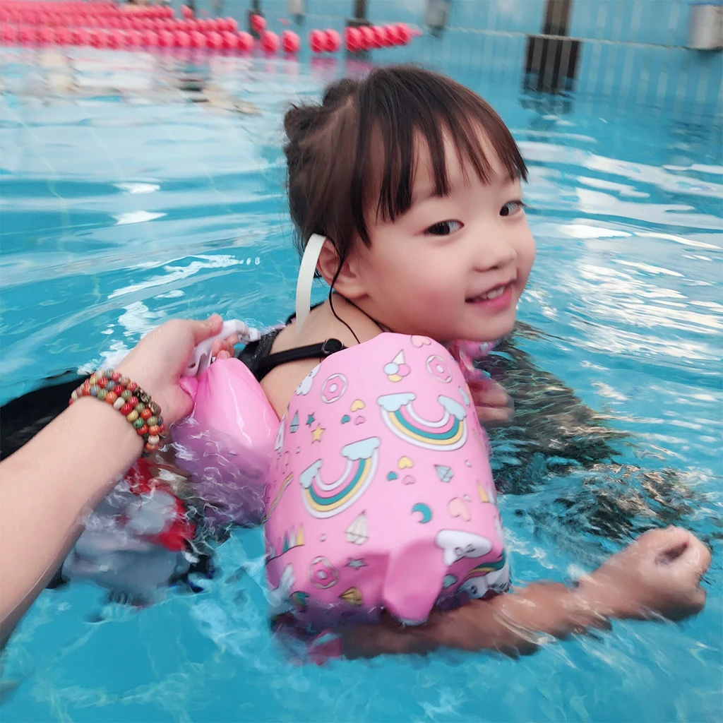 Kids Swimming Trainer Swim Pool Float Arm Bands Buoy Floater Tube Pool Swim Learning Floating Arm Rings Vest Swimming Training