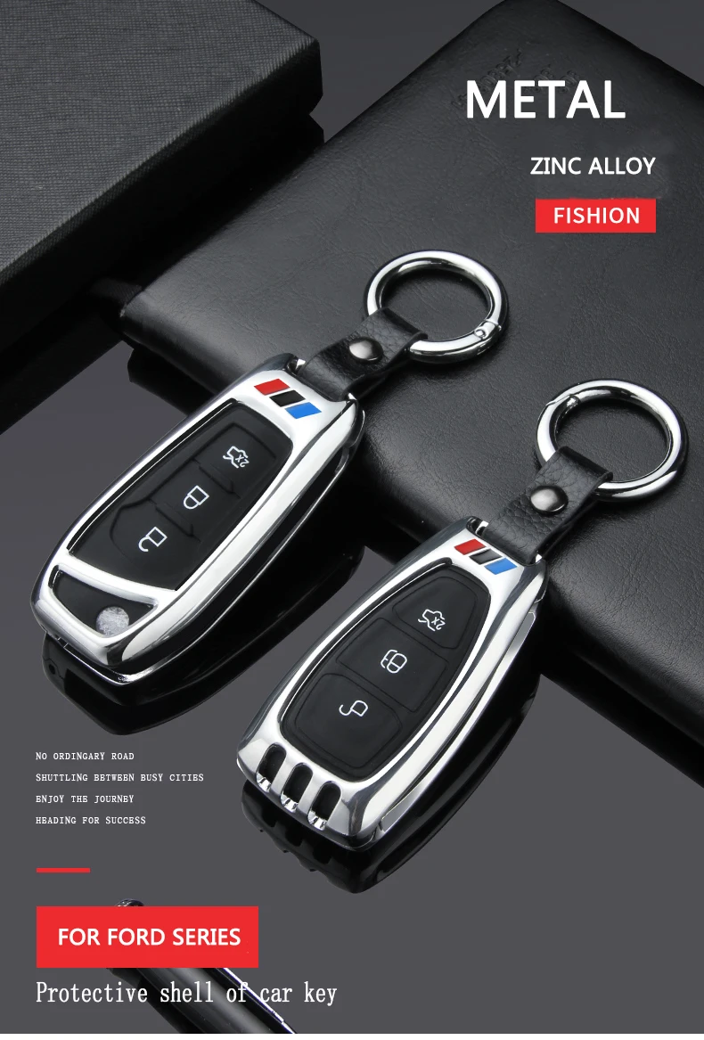 Брелок из цинкового сплава чехол для Ford RS Fiesta Mondeo Kuga B-Max Grand C-MAX S-MAX FOCUS ST Fiesta Hatch MK4 MK2 mk3 car stlyling