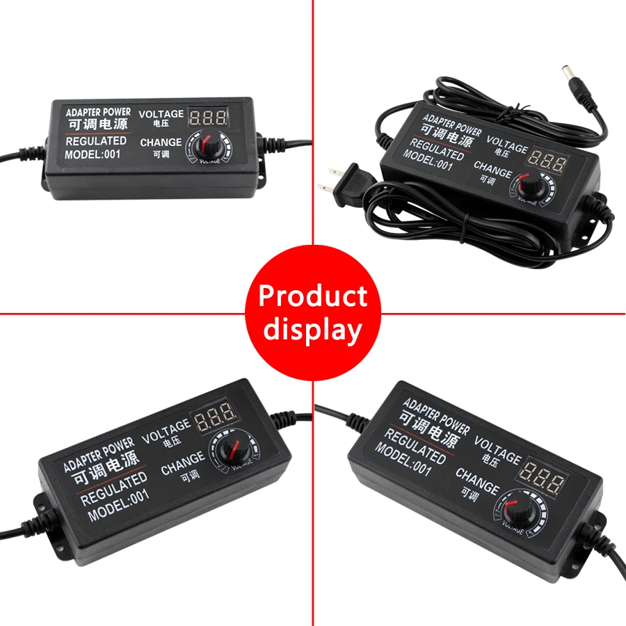 AC DC 110V 220V DC 3V 9V 12V 24V Универсальный адаптер питания регулируемое зарядное устройство дисплей экран Трансформаторы 220V до 12V