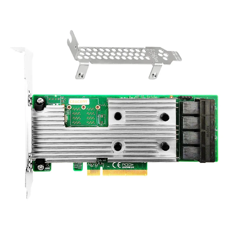 Ceacent 3224-16I OEM9305-16I LSI SAS 3224 Чип 16 Порты и разъёмы 12Gbs SFF8643* 4 контроллер