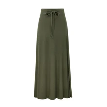 Большие размеры Осень Зима Сплит Твердые Юбки Женская Повседневная сумка с оборками бедра элегантная дамская юбка большого размера юбка для девочек наряд