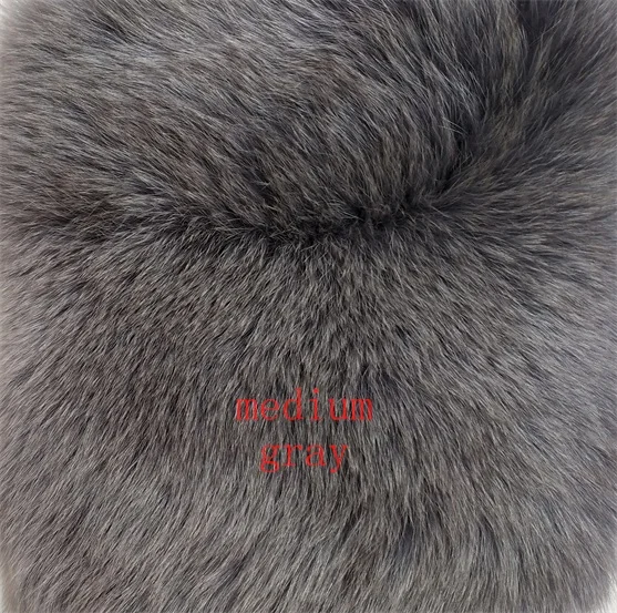 medium grey BEIZIRU натуральное меховое пальто из натурального Лисьего меха, зимняя теплая Модная Кожаная шуба из натурального меха, пальто из натуральной кожи, стиль - Цвет: medium grey