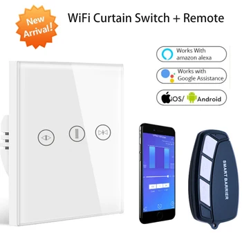 

Tuya Smart Life WiFi Roller Shutter Curtain Switch With RF Remote Control for Electric Motorized Blinds Google Home Alexa Echo