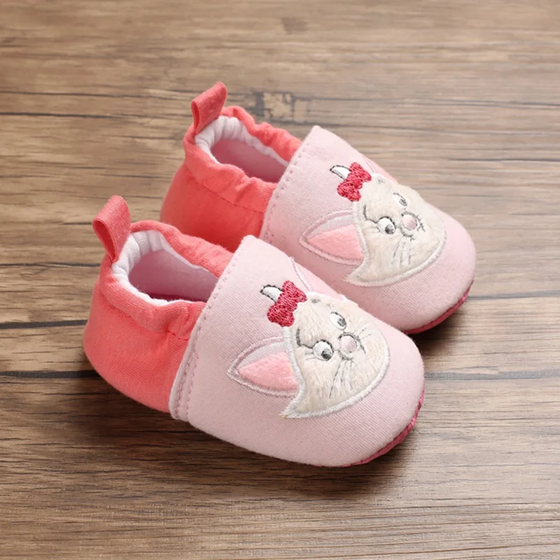 

Adorable Cartoon Cat Infant Slippers Toddler Baby Boy Girl Cotton Shoes Cute Cartoon Anti-slip Pre-walker Baby Slipper