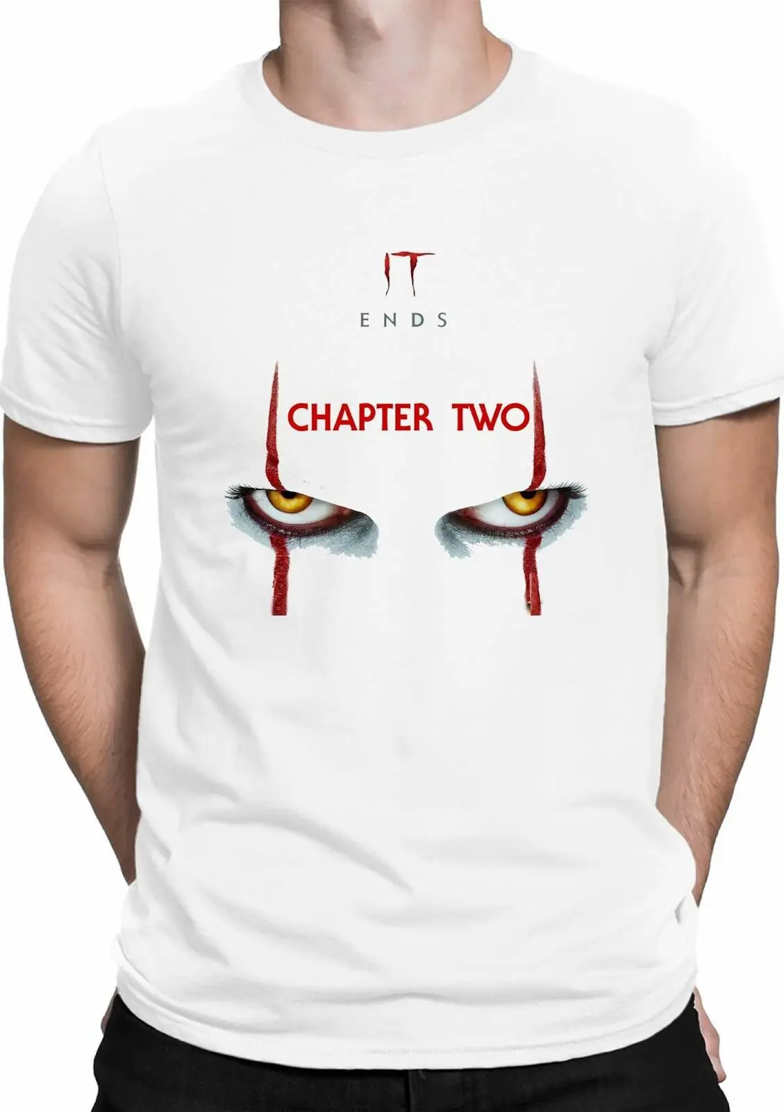

IT Chapter 2 Ends T Shirt Design Unisex Kids Adult Horror Movie Mens T-Shirt