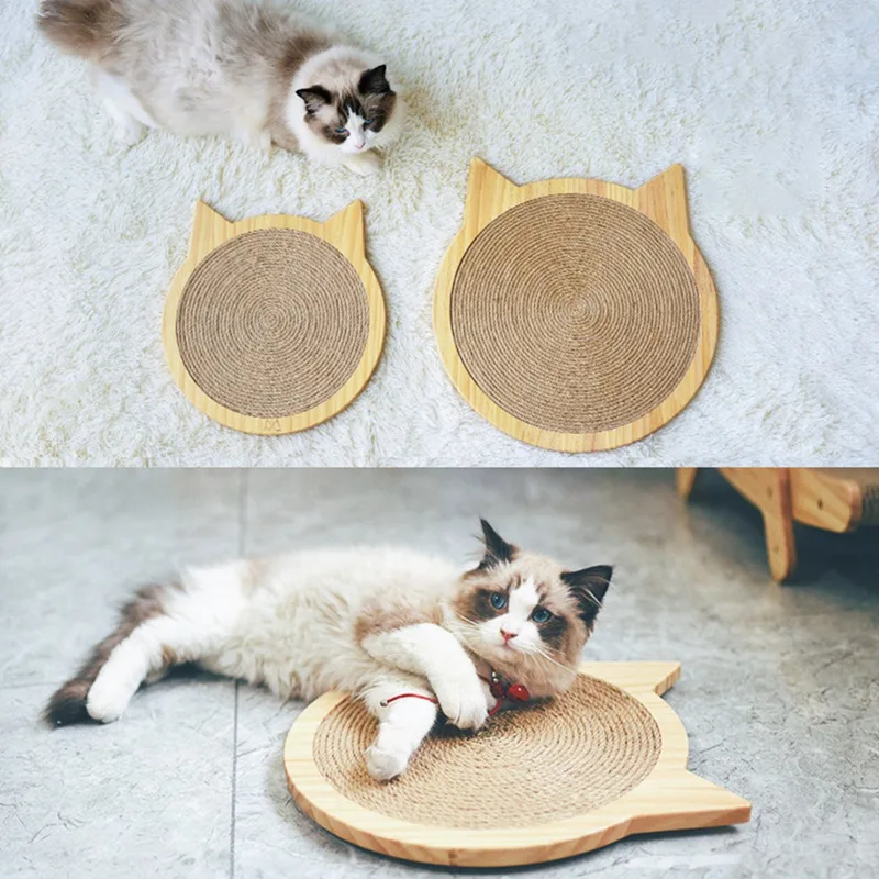 

Pet Indoor Exercise Interactive Toy For Cat Training Supplies Suckers Sisal Scratch Pad With Wooded Cat Scratchers