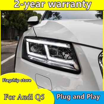 

Car Styling for Audi Q5 Headlights 2009-2018 Q5 All LED Headlight DRL LED Lens Double Beam lens