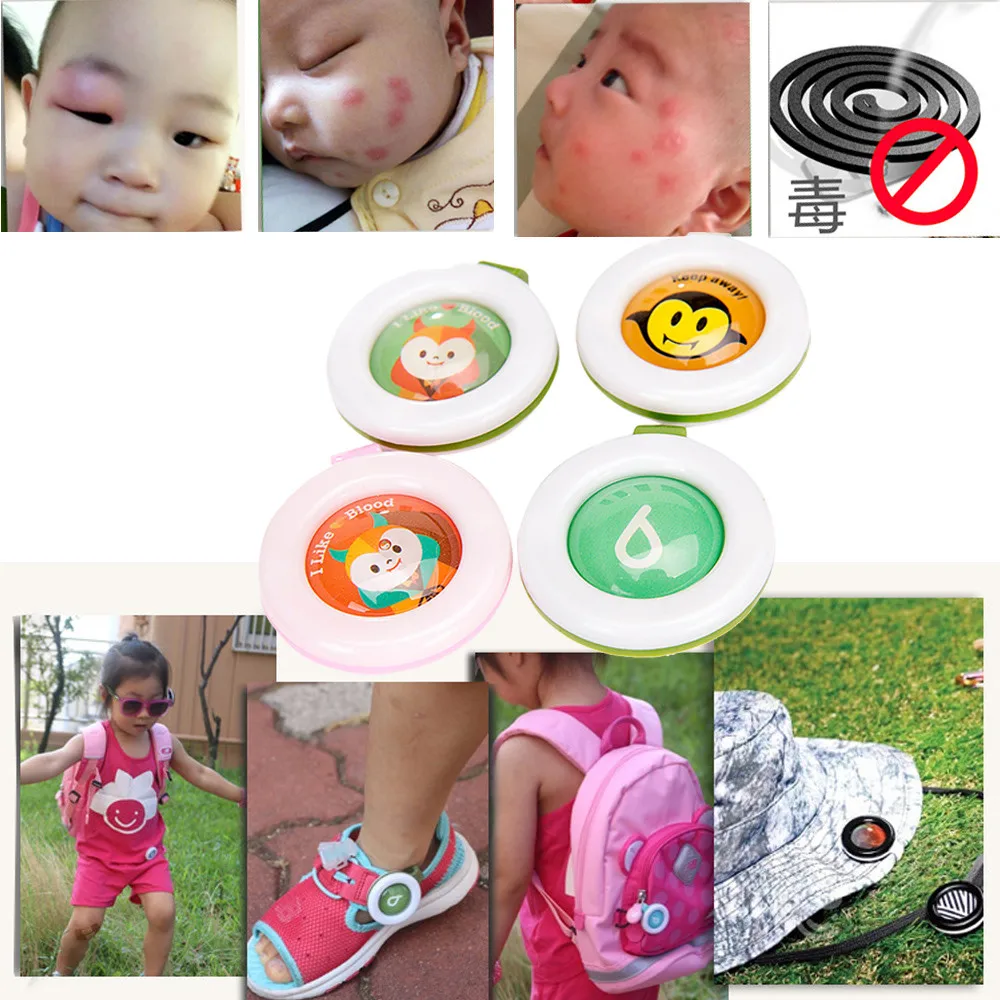 

Mosquito Repellent Button Safe for Infants Baby Kids Buckle Indoor Outdoor Anti-mosquito Protection Kid Insect Repellent
