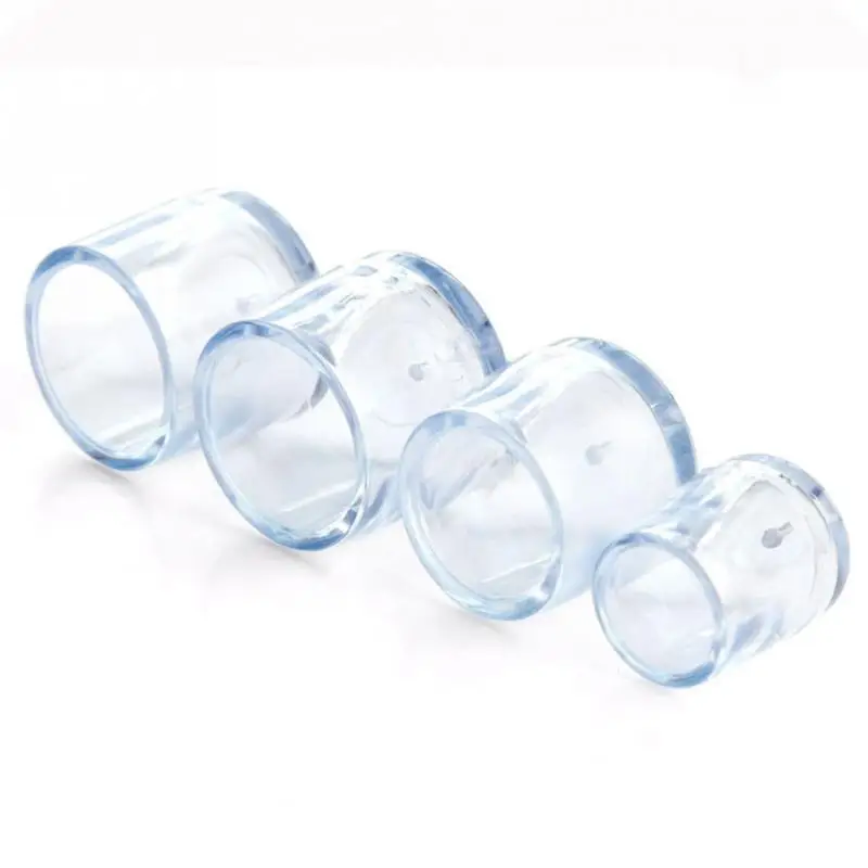 

8Pcs Furniture Table Chair Leg Floor Feet Cap Cover Protector Transparent 5 sizes