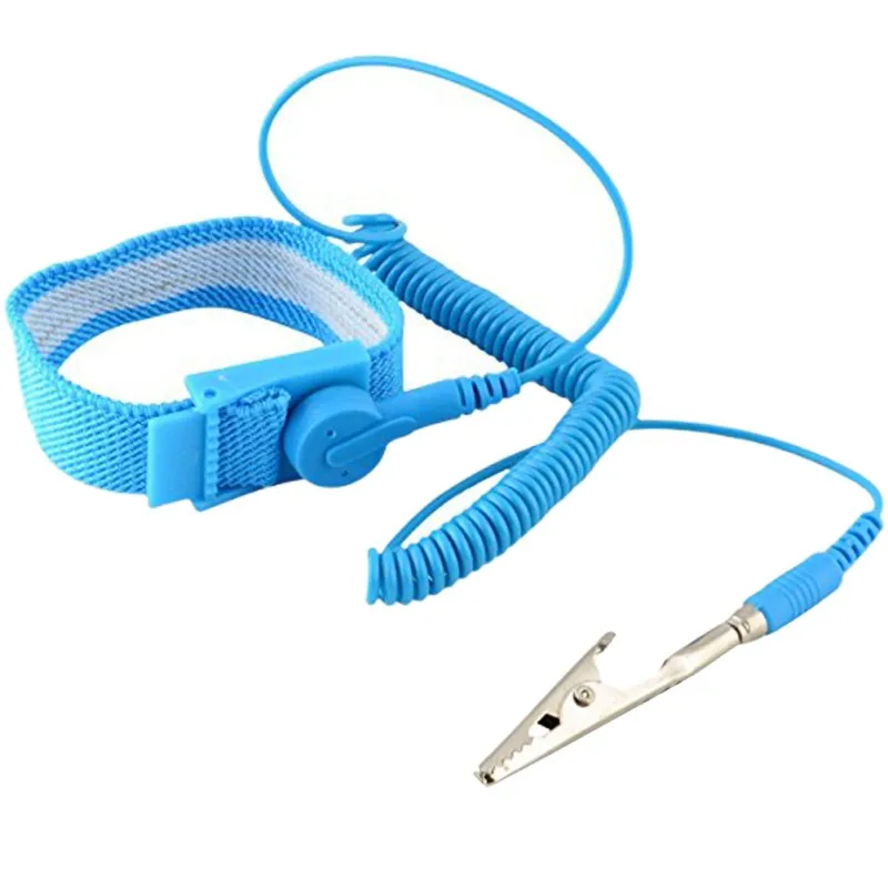 

Self Defense Anti Static Bracelet Electrostatic ESD Discharge Reusable Wrist Strap Hand with Grounding Wire Welding Work Gloves