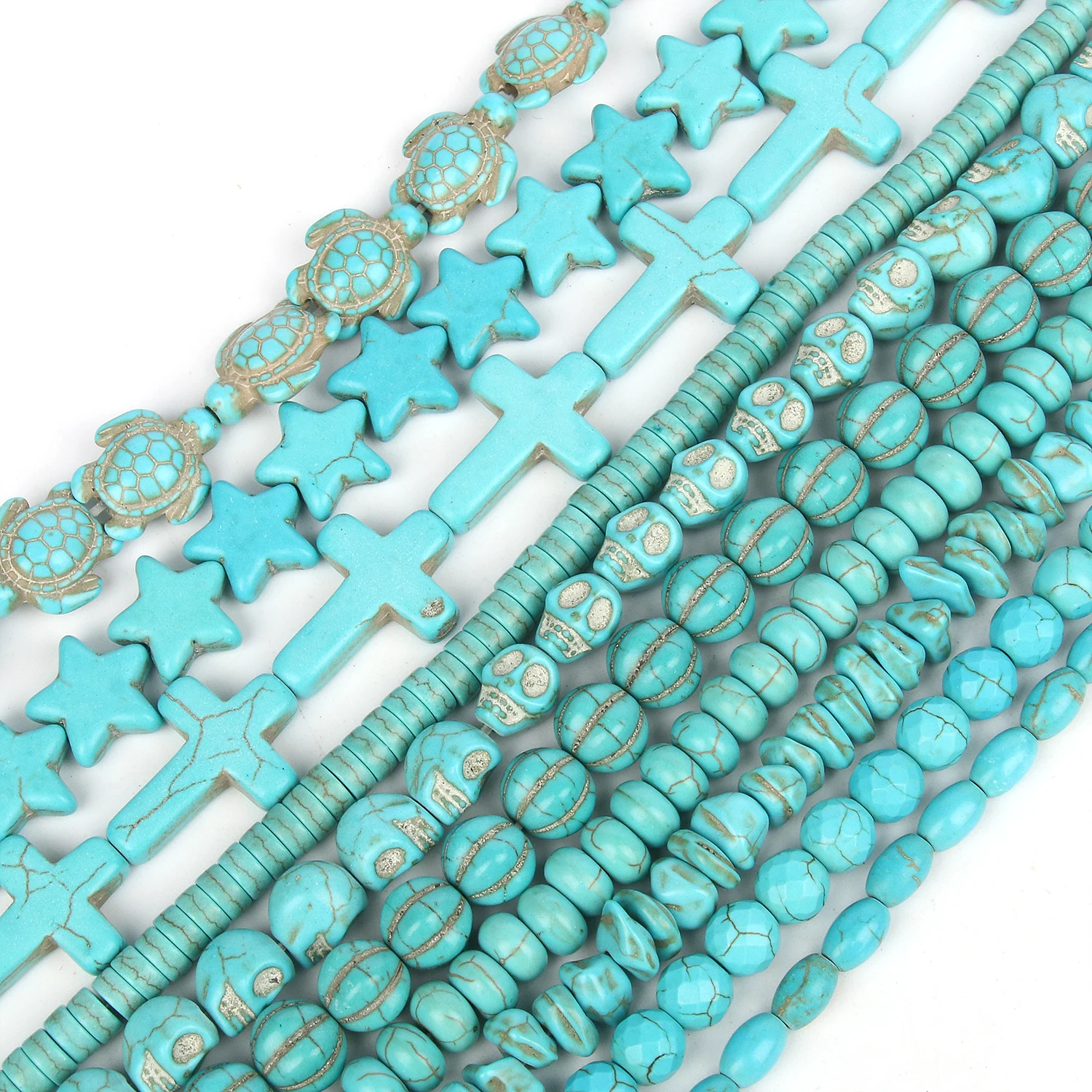 Perline Turchesi Naturali 10mm Per Gioielli Fai Da Te: 36 Pezzi Di Howlite Bianca Vera! - 5