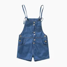 Новинка года, летние детские ковбойские шорты на подтяжках в Корейском стиле для маленьких мальчиков и женщин 0-4 лет, Pure Co