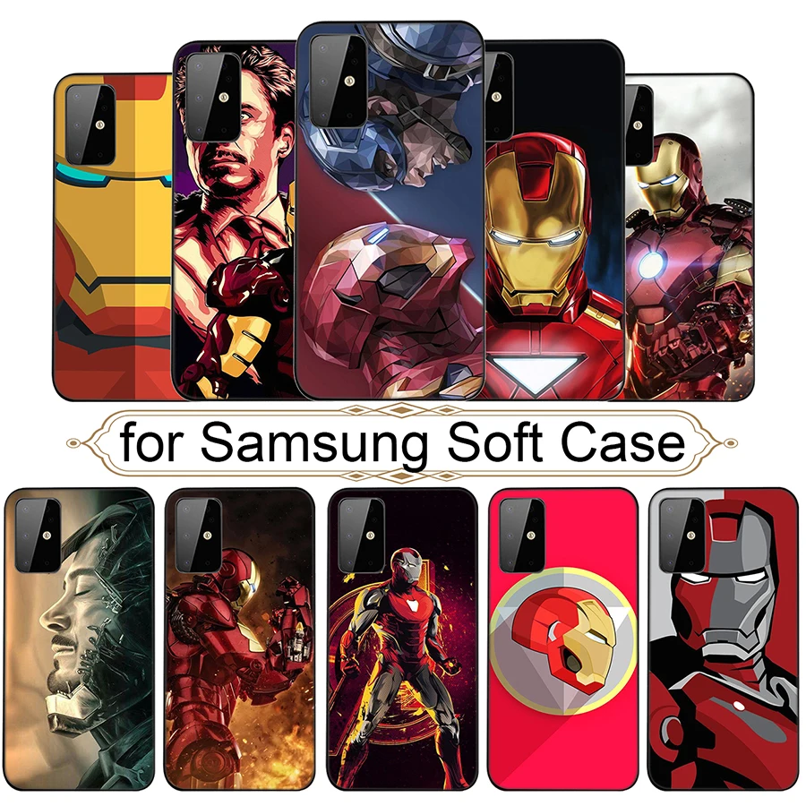Iron Man Soft Phone Case for Samsung Galaxy S20 Ultra Note 10 Plus S10 Lite A91 A81 A71 A51 Cover |