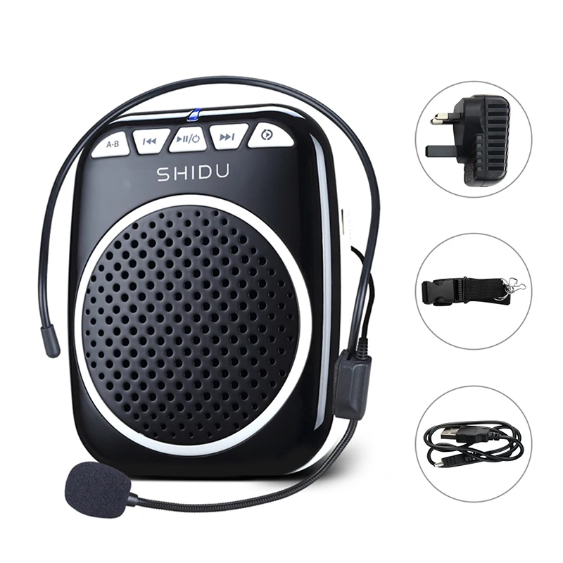 مكبر صوت صغير محمول من SHIDU مكبر صوت صغير مع ميكر...