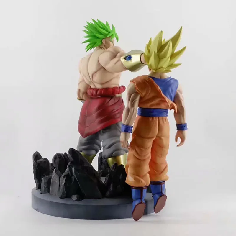 Dragon Ball Broli Vs Son Goku статуя, фигурка, 1/4 масштаб, окрашенная фигурка, Битва вер. Супер Saiyan Broly Vs Gokou ПВХ фигурка